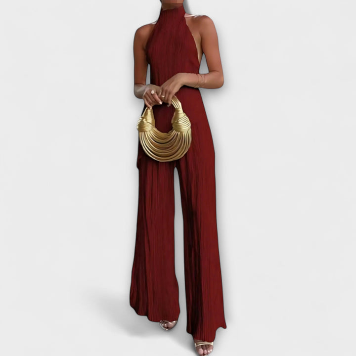 Sylvia | Elegantes plissiertes asymmetrisches Set
