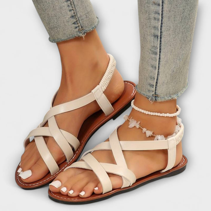 Mareike | Damen Sandalen mit leichtem Kreuzverschluss