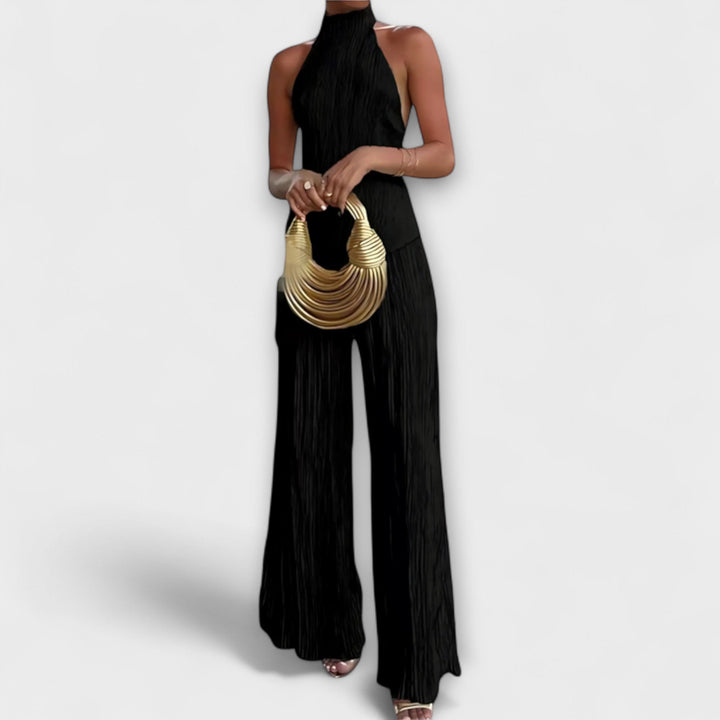 Sylvia | Elegantes plissiertes asymmetrisches Set