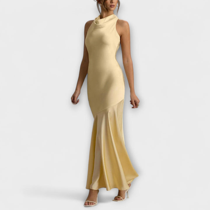 Anna | Elegantes Maxikleid aus Satin