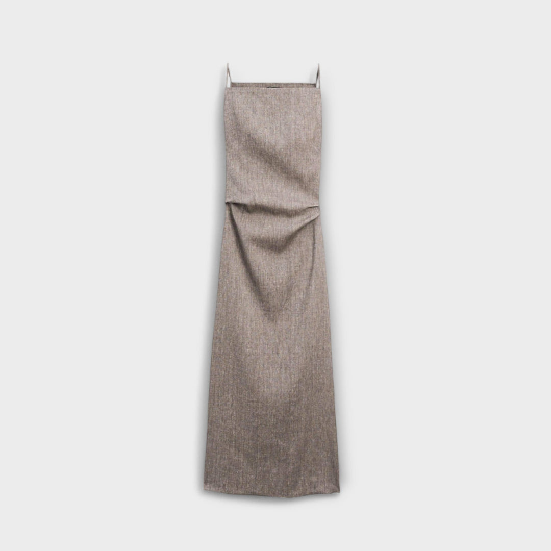 Hannelore | Fließendes Maxikleid aus Leinenmischung