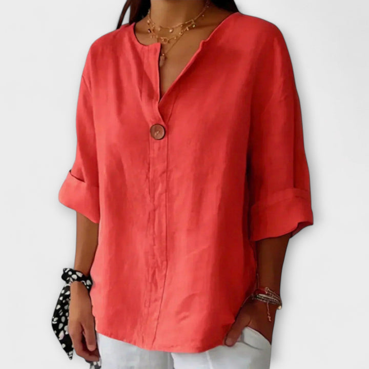 Maya | Elegante Bluse mit V-Ausschnitt