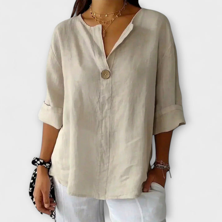 Maya | Elegante Bluse mit V-Ausschnitt