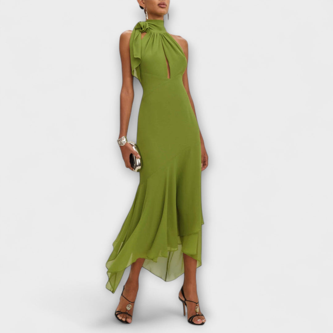 Lisa | Schickes asymmetrisches Maxikleid