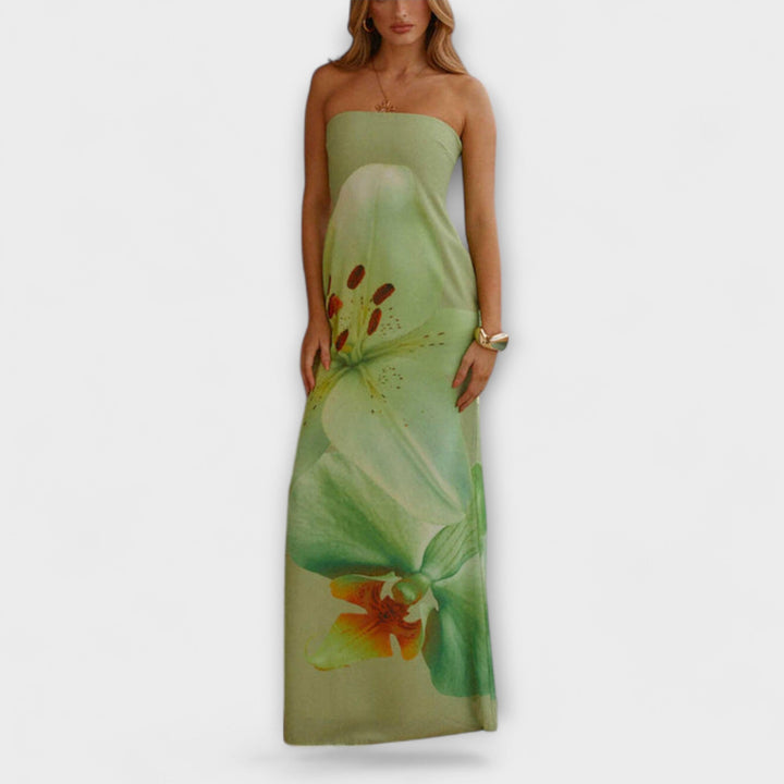 Jule | Schickes schulterfrei Maxikleid