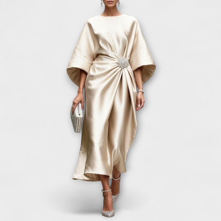 Gretchen | Shimmer Satin Langkleid