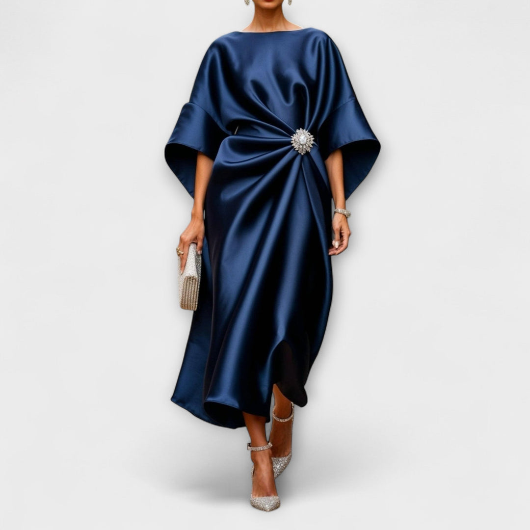 Gretchen | Shimmer Satin Langkleid