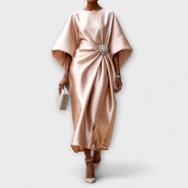 Gretchen | Shimmer Satin Langkleid