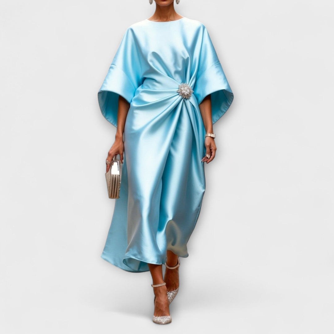 Gretchen | Shimmer Satin Langkleid