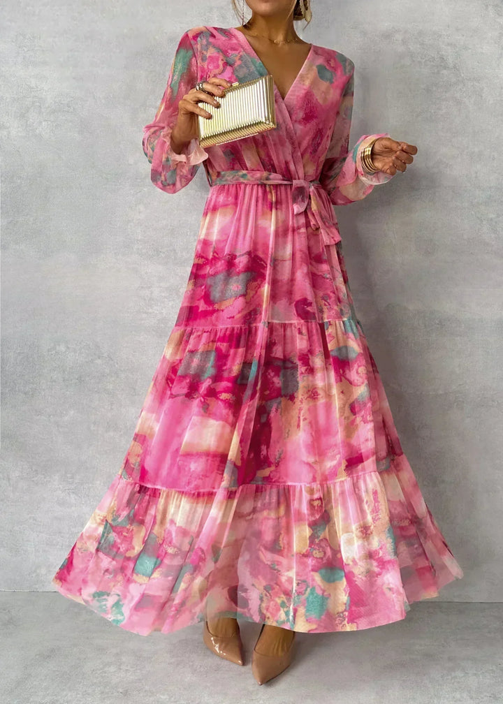 Maja | Blumenkleid zum Wickeln