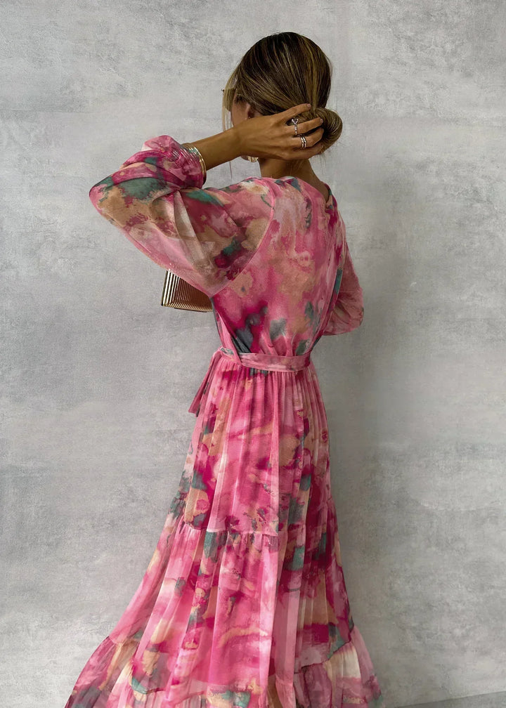 Maja | Blumenkleid zum Wickeln