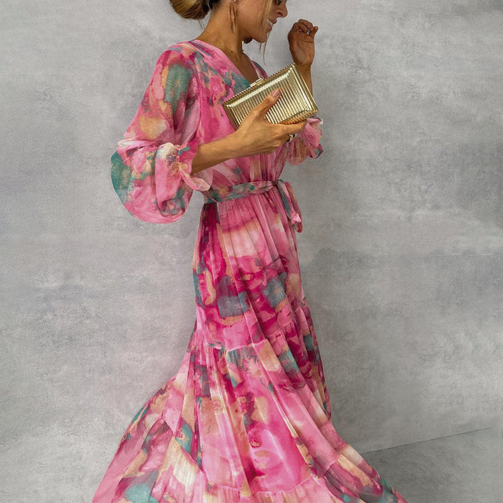 Maja | Blumenkleid zum Wickeln