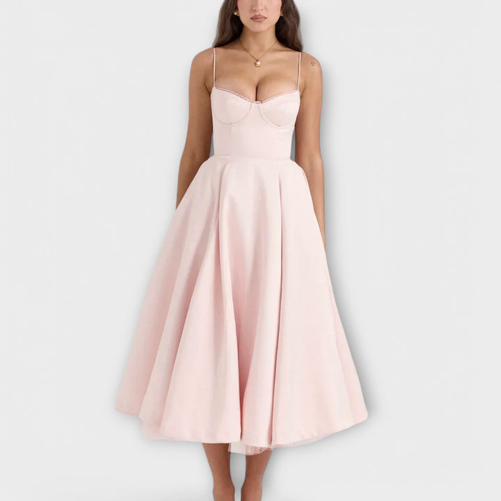 Larissa | Leichtes Sommerkleid mit Korsett-Detail