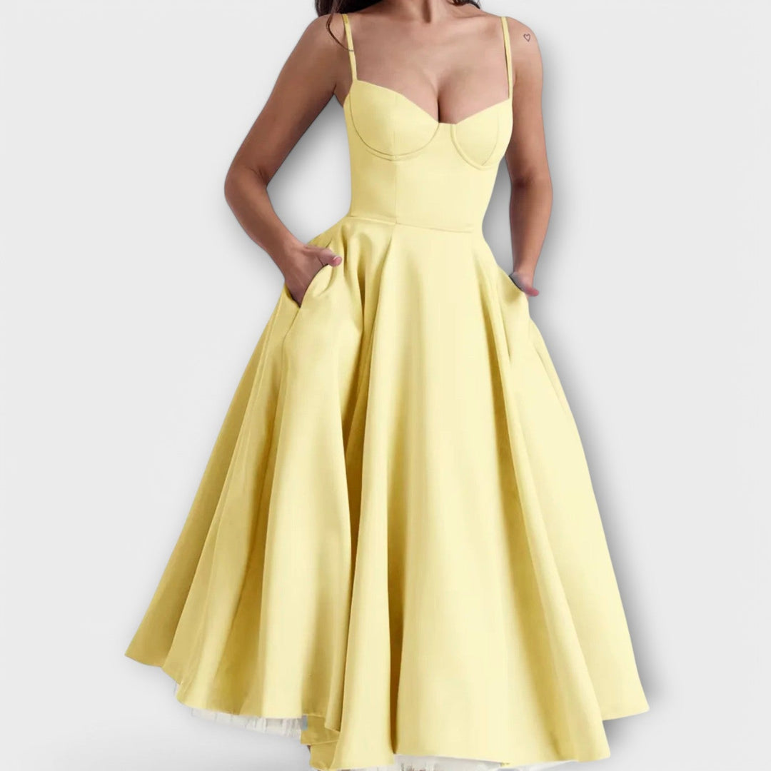 Larissa | Leichtes Sommerkleid mit Korsett-Detail