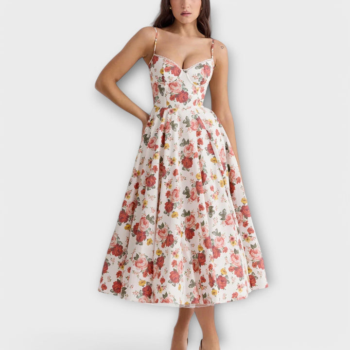 Larissa | Leichtes Sommerkleid mit Korsett-Detail