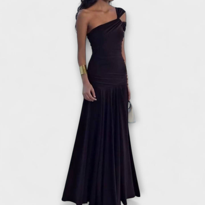 Rike | schulterfrei Enges Maxikleid