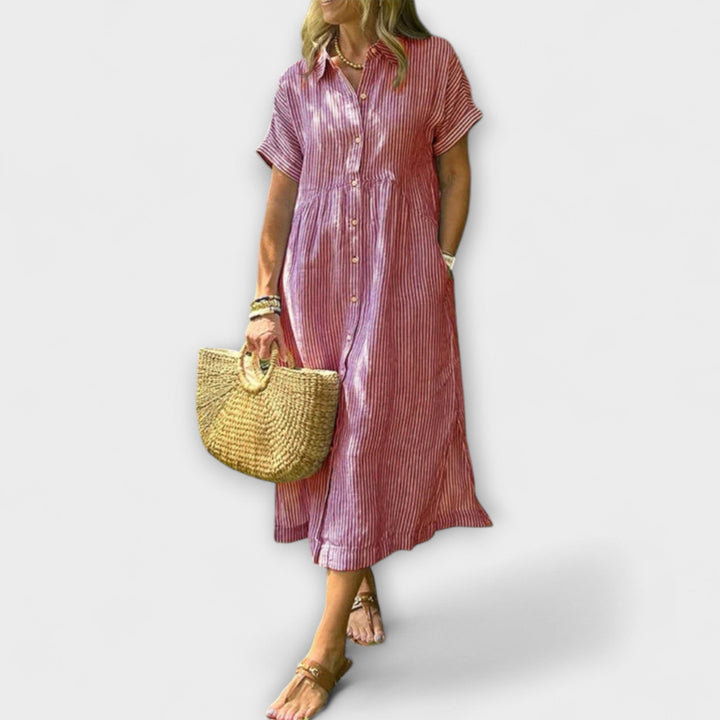 Paula | Gestreiftes Kleid