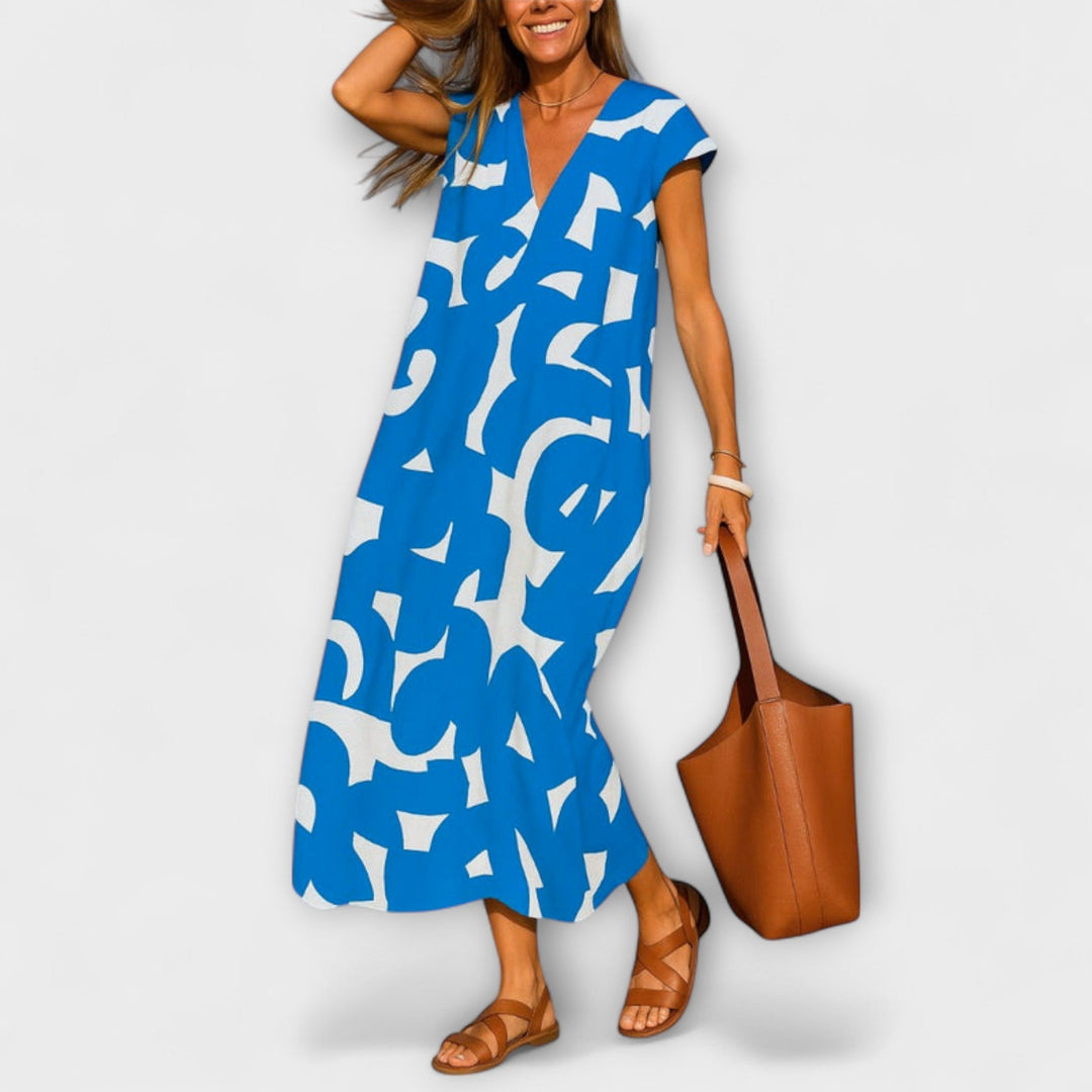 Yvonne | Leichtes Kleid mit V-Ausschnitt