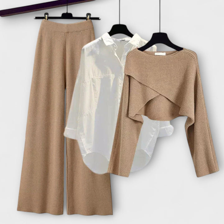Trude | Gemütliches 3-teiliges Langarm-Set