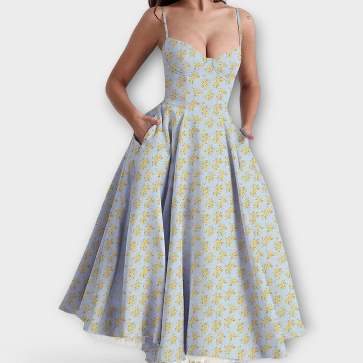 Larissa | Leichtes Sommerkleid mit Korsett-Detail