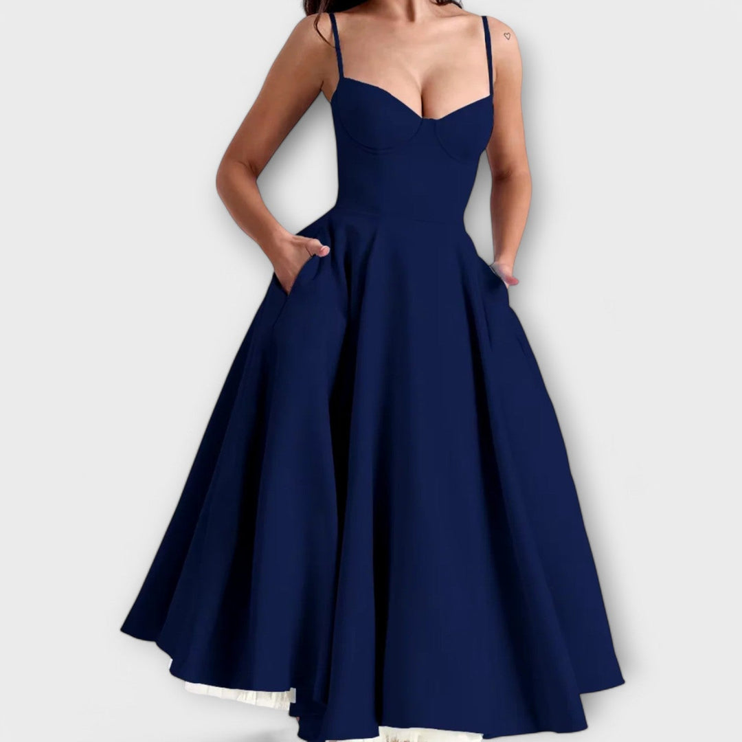 Larissa | Leichtes Sommerkleid mit Korsett-Detail
