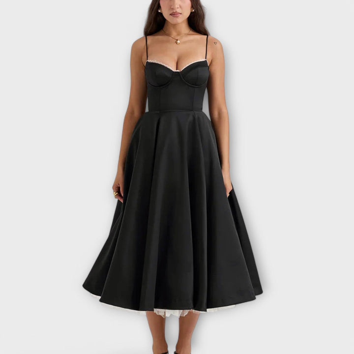 Larissa | Leichtes Sommerkleid mit Korsett-Detail