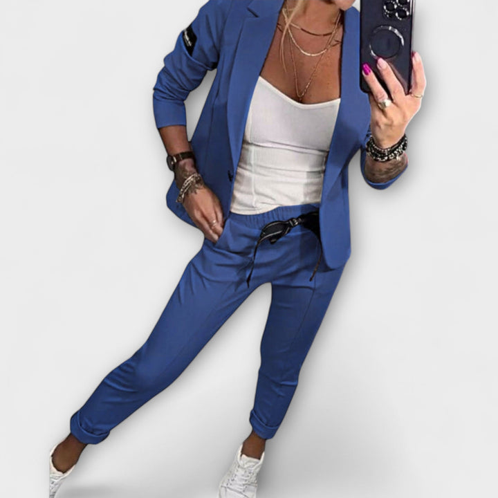 Klara | Koordiniertes Set aus Top, Jacke und Hose