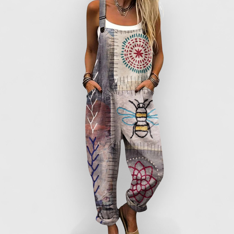 Rike | Latzhose mit boho-inspirierten Stickereien