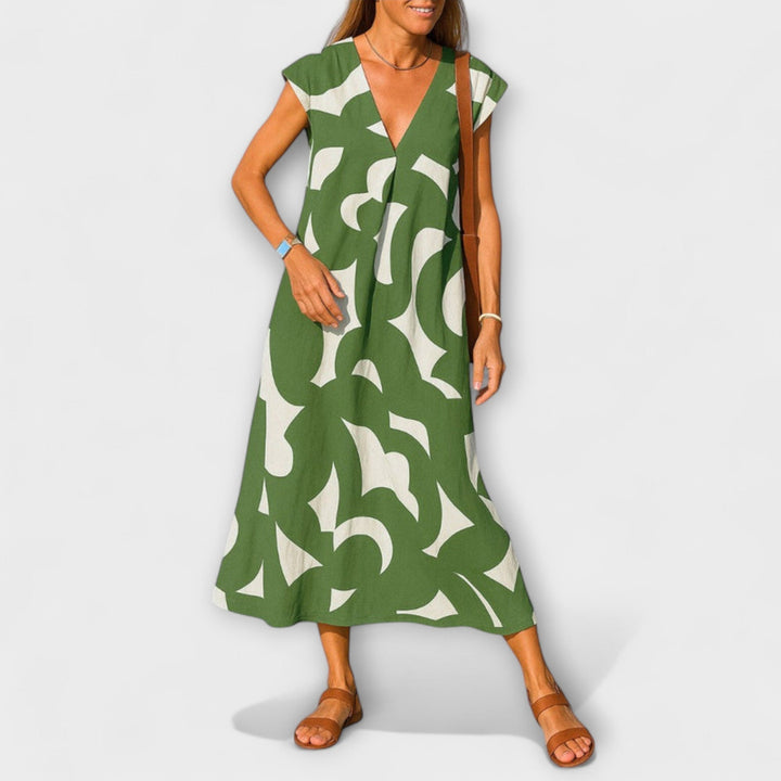 Yvonne | Leichtes Kleid mit V-Ausschnitt