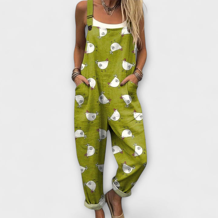 Fiona | Verspielte Latzhose mit frechen Küken