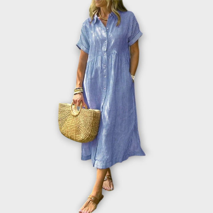 Paula | Gestreiftes Kleid