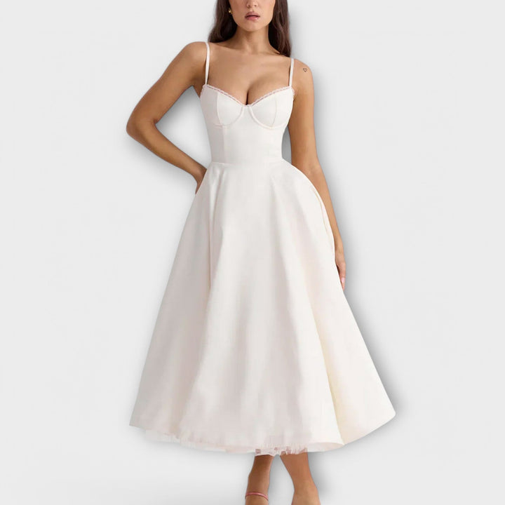 Larissa | Leichtes Sommerkleid mit Korsett-Detail