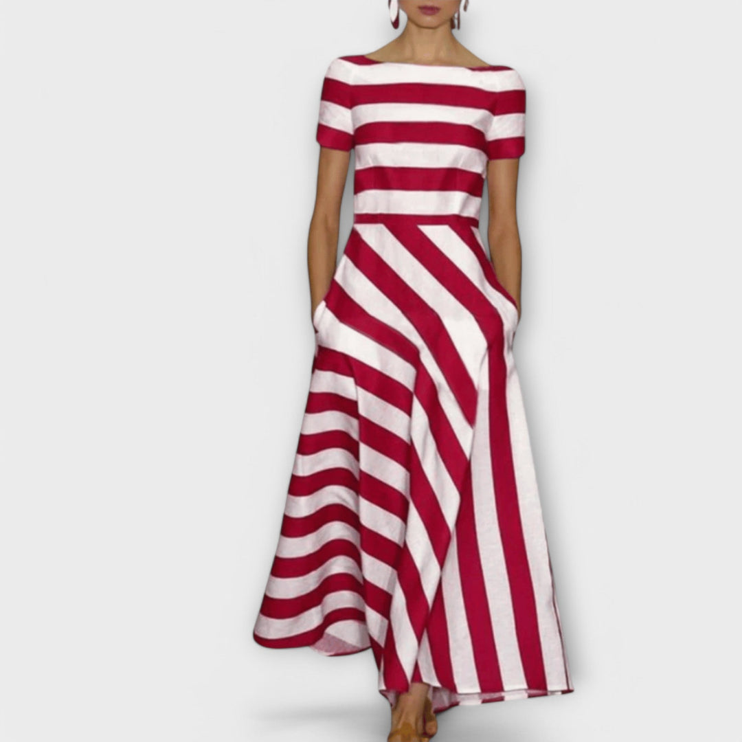 Margarete | gestreiftes Maxikleid