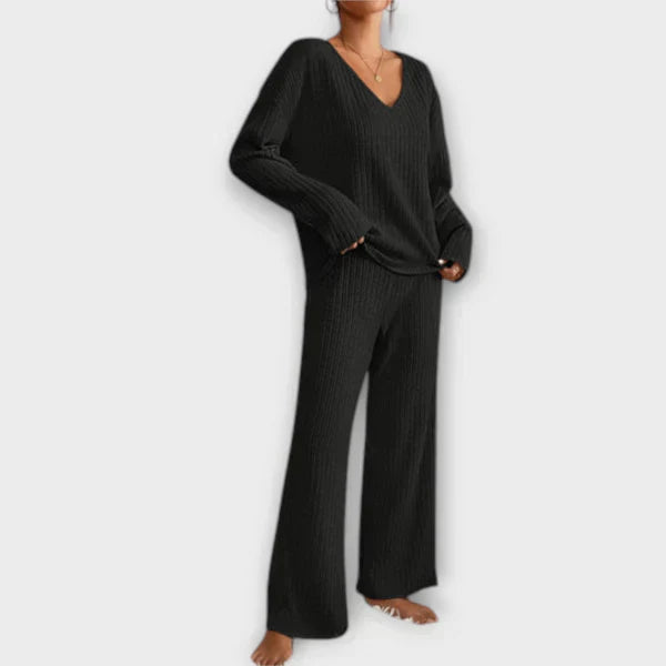 Edeltraud | Geripptes Loungset