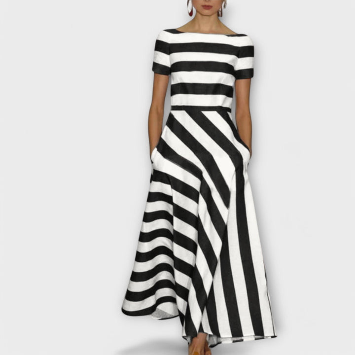Margarete | gestreiftes Maxikleid