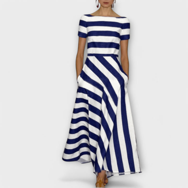 Margarete | gestreiftes Maxikleid
