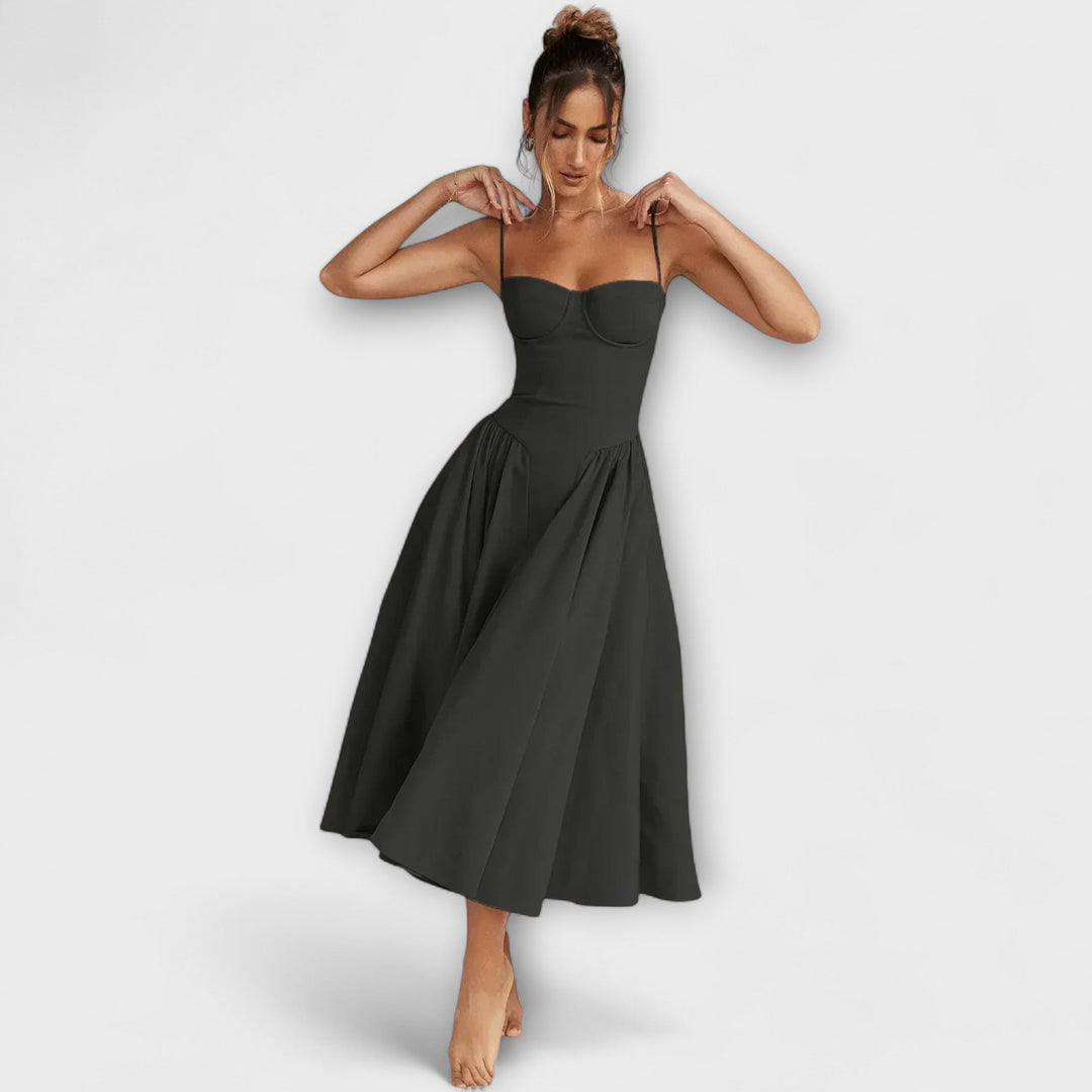 Caroline | Verfeinertes ärmelloses Korsettkleid