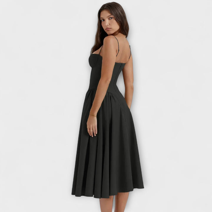Caroline | Verfeinertes ärmelloses Korsettkleid