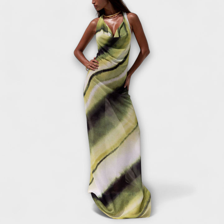Ottilie | Klassisches Tie-Dye Gradient Maxikleid