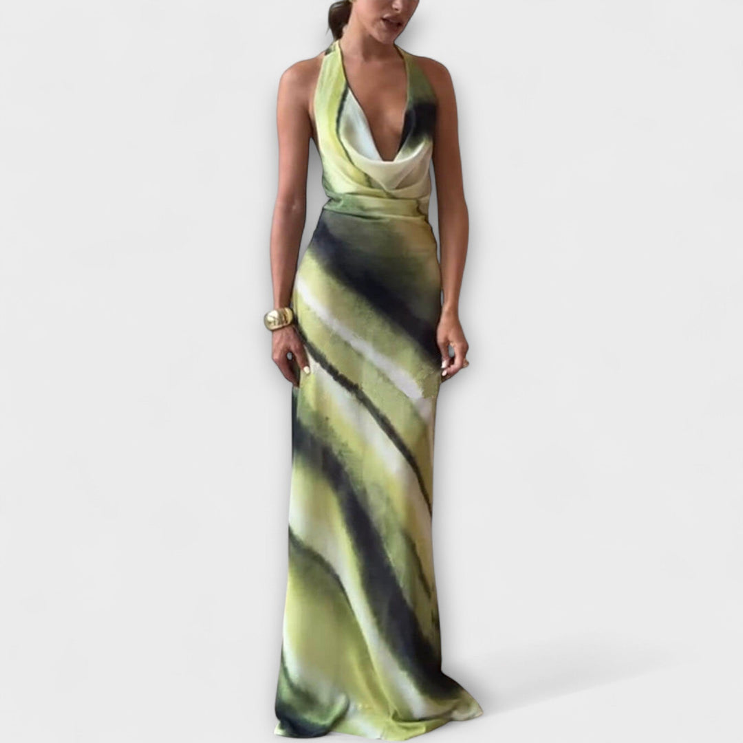 Ottilie | Klassisches Tie-Dye Gradient Maxikleid