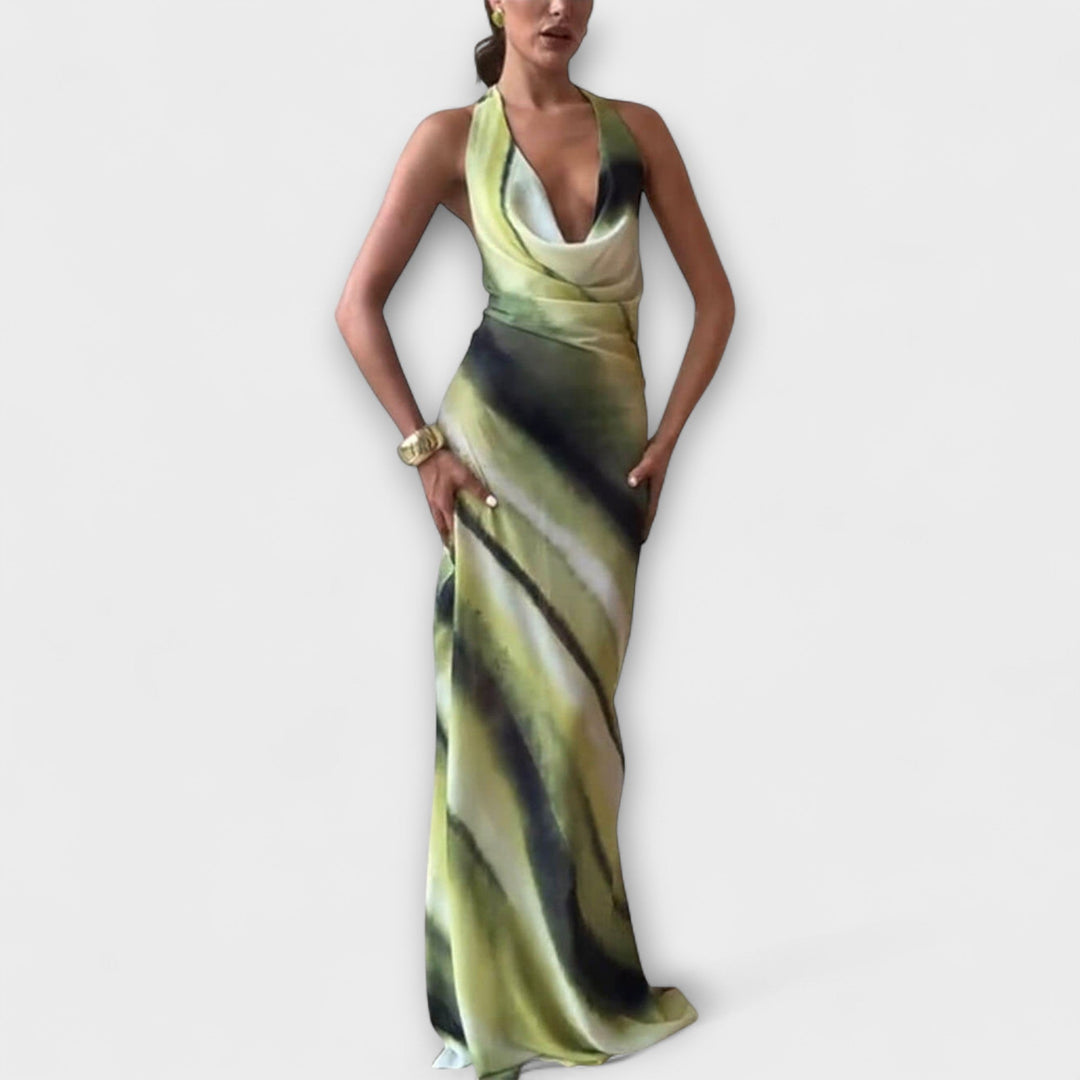 Ottilie | Klassisches Tie-Dye Gradient Maxikleid