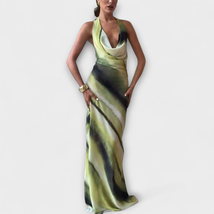 Ottilie | Klassisches Tie-Dye Gradient Maxikleid