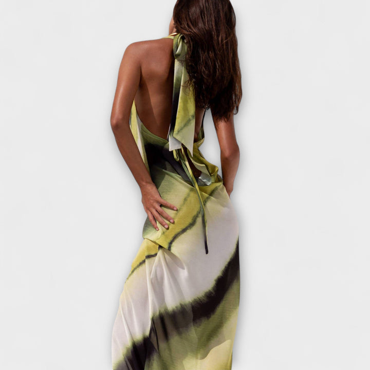 Ottilie | Klassisches Tie-Dye Gradient Maxikleid