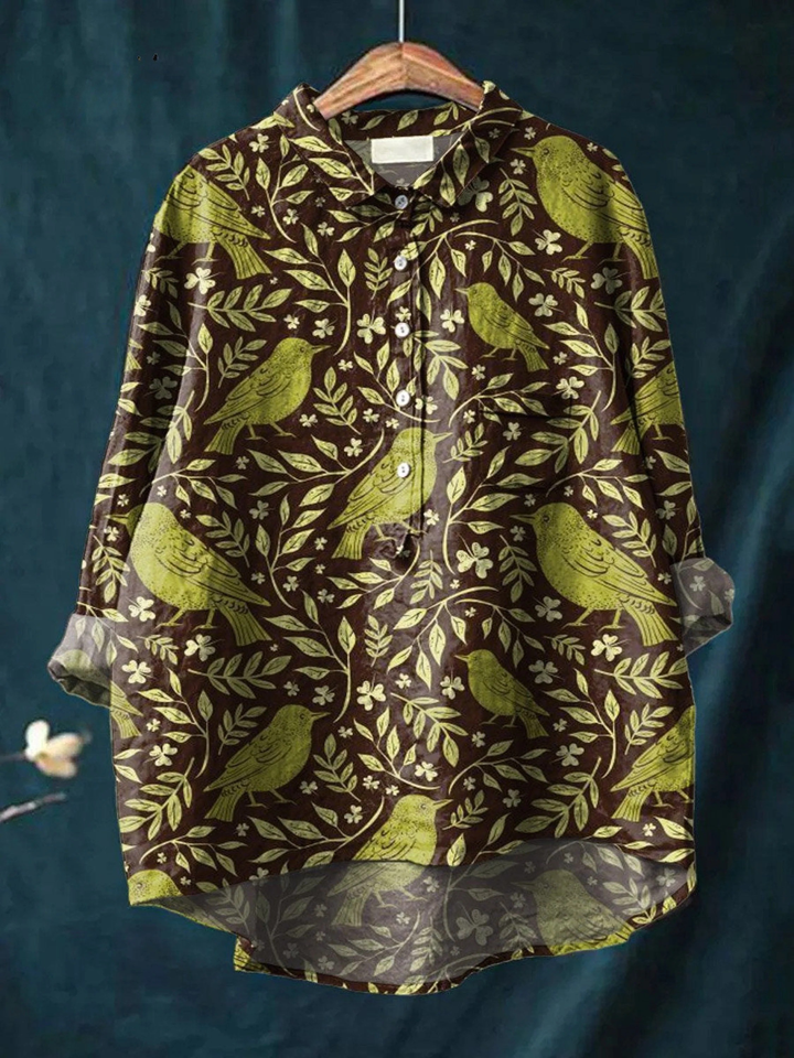 Merle | Lässiges T-Shirt im Vintage-Stil mit Blumenmuster