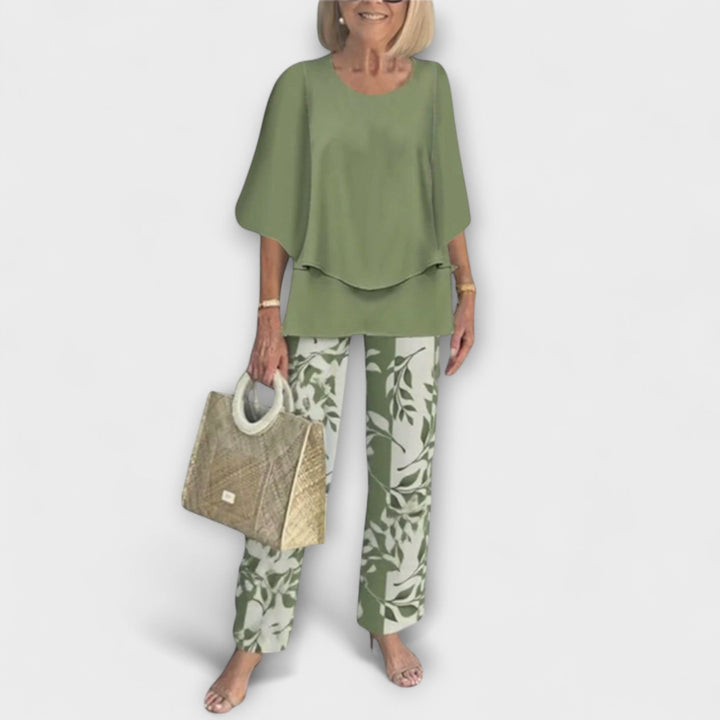 Clara | Modernes Set mit Bequemer Bluse und Hose