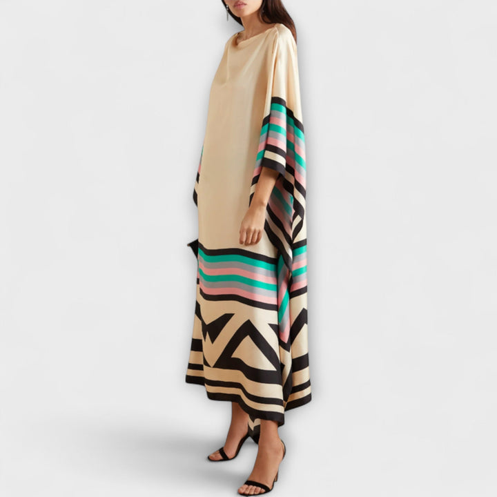 Annemarie | Locker geschnittener geometrischer Kaftan
