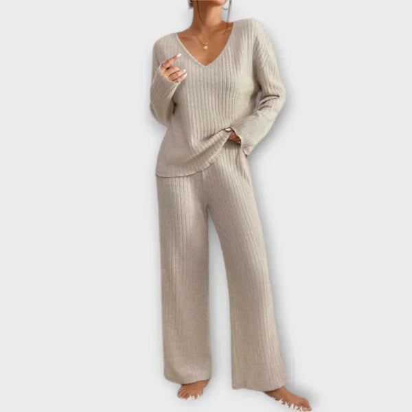 Edeltraud | Geripptes Loungset