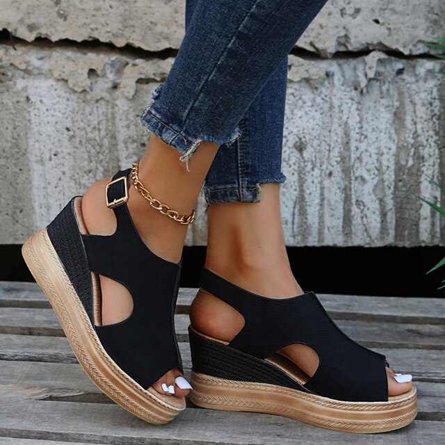 Bianca | Entspannte Keilsandalen