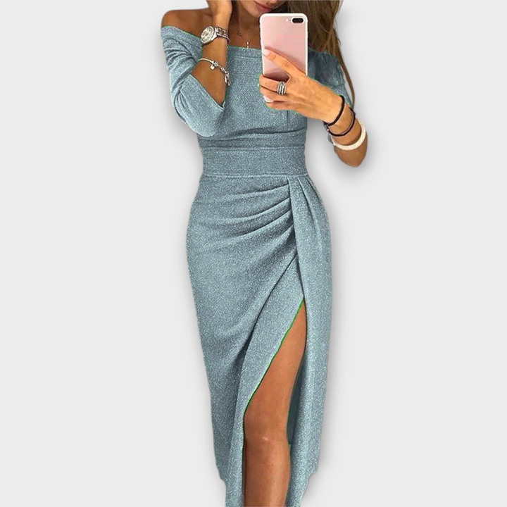 Helga | Elegantes schulterfrei Kleid