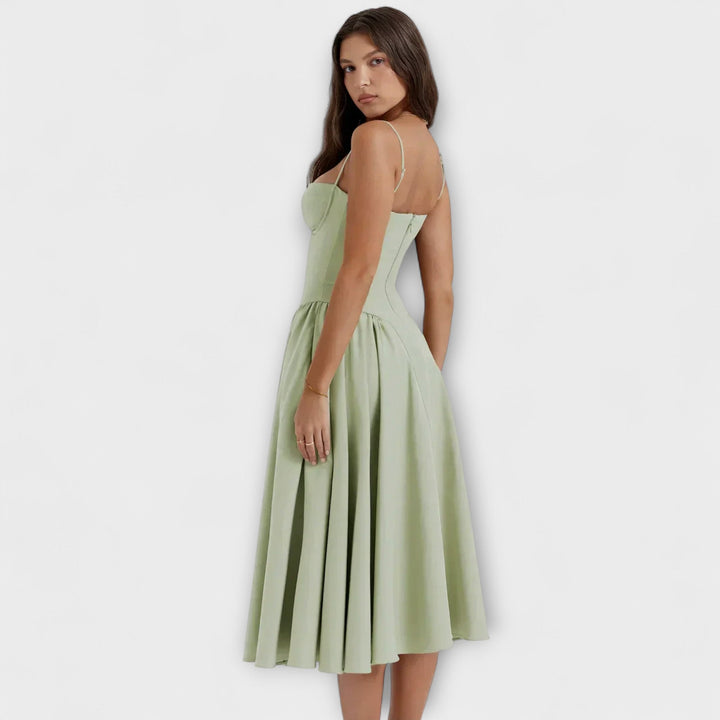 Caroline | Verfeinertes ärmelloses Korsettkleid